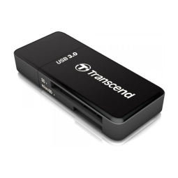 Kaardilugeja Transcend RDF5 kaardilugeja: USB 3.1 pistik - SD, micro SD (microSDHC, microSDXC)