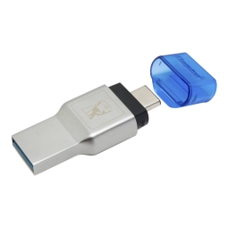 Считыватель Kingston Duo C3: USB+USB-C папа - micro SD (microSDHC, microSDXC)