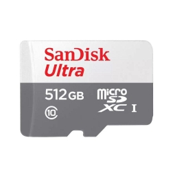 512GB microSDXC memory card Sandisk Ultra, up to R100