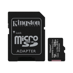 128GB microSDXC карта памяти Kingston Canvas Select Plus, до R100 МБайт/с