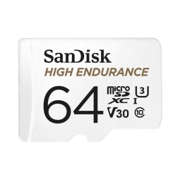 64GB microSDXC карта памяти SanDisk High Endurance, до W40/R100 MB/s