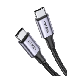 3m, USB-C - USB-C кабель, до 100W: Ugreen 90120 - Чёрный