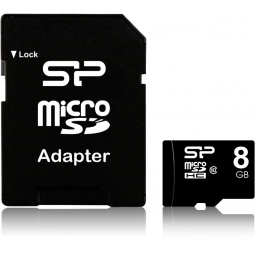 8GB microSDHC mälukaart Silicon Power, class 10