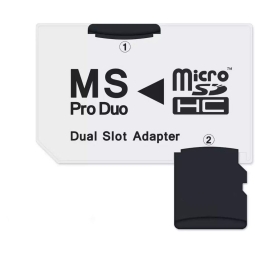 Card reader: MemoryStick Pro Duo - micro SD (SDHC), adapter