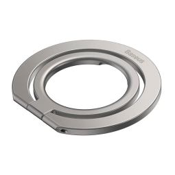 Кольцо держатель для телефона, металлические пластинки для Magsafe магнитных держателей: Baseus Halo -  Серебристый