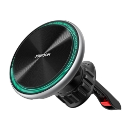 Wireless charger QI 15W, Magsafe magnet car holder to the vent rest: Joyroom ZS290 - Black