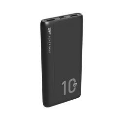 10000mAh Power bank, up to 18W, QuickCharge: Silicon Power QP15 - Black