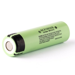 18650 Lithium Rechargeable Battery, 1x - Panasonic 3350mAh NCR18650B, no protection