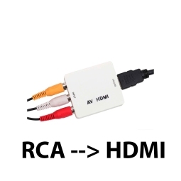 Adapter: 3xRCA, Input, female - HDMI, Output, female, converter - CHECK SIGNAL DIRECTION !!