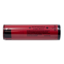 18650 Lithium Rechargeable Battery, 1x - Sanyo 3350mAh NCR18650GA, no protection