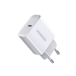 Charger 1xUSB-C, up to 20W, QuickCharge up to 12V 1.67A: Ugreen CD137 - White