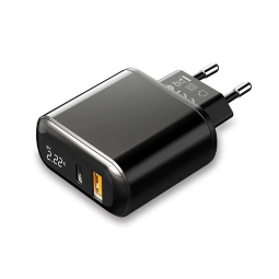 Charger 1xUSB-C, 1xUSB, up to 20W, QuickCharge up to 12V 1.67A: Mcdodo CH7170 - Black