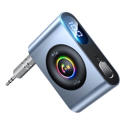 Audio receiver Bluetooth 5.3 adapter - AUX: battery up to 22 hours: Joyroom CB1 - Gray