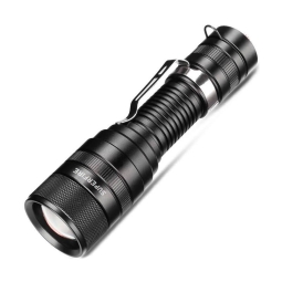 Flashlight SuperFire F5, 900lm, 2300mAh, 18650, USB-C - Black