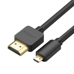 Cable: 3m, Micro HDMI - HDMI, 4K, Type A-D