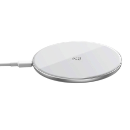 Wireless QI charger Baseus Simple, up to 15W - White