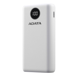 20000mAh Внешний аккумулятор, до 18W, QuickCharge: Adata P20000 - Белый