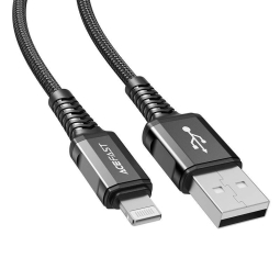1.2m, Lightning, MFI - USB cable: Acfast C1-02 - Black
