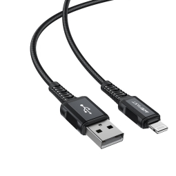 1.8m, Lightning, MFI - USB kaabel, juhe: Acfast C4-02 - Must