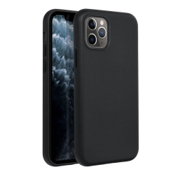 Leather case, cover iPhone 12 - Black