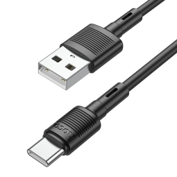 1m, USB-C - USB кабель: Hoco X83 - Чёрный