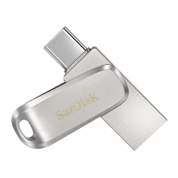 512GB USB+USB-C флешка Sandisk Ultra Dual Luxe -  Серебристый