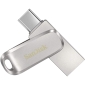 32GB USB+USB-C флешка Sandisk Ultra Dual Luxe -  Серебристый
