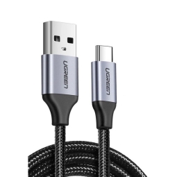 0.25m, USB-C - USB kaabel, juhe: Ugreen US288 - Must