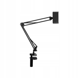 Tablet and Phone desktop clamp holder, mount 12-25cm, leg up to 60cm, Puluz Live Broadcast Arm - Black