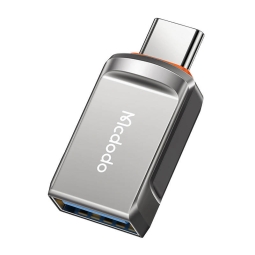 USB 3.0, female - USB-C, male, OTG adapter: Mcdodo 873 -  Dark Gray