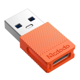 USB 3.0, male - USB-C, female, OTG adapter: Mcdodo 655 - Orange
