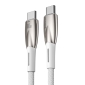 2m, USB-C - USB-C cable, up to 100W: Baseus Glimmer - White