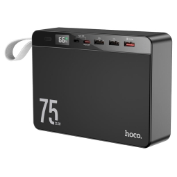 75000mAh Внешний аккумулятор, до 22.5W, QuickCharge: Hoco J94 - Чёрный