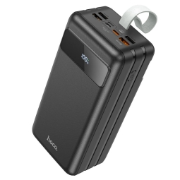 60000mAh Внешний аккумулятор20W, Hoco J86B - 1xUSB-C, 4xUSB, QuickCharge до 12V-1.67A - Чёрный