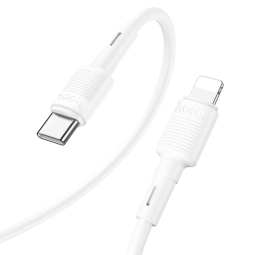 1m, Lightning - USB-C кабель, до 20W: Hoco X83 - Белый