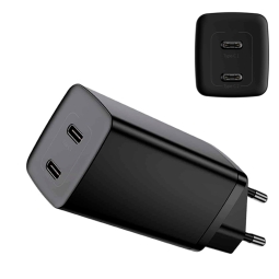 Charger 2xUSB-C, up to 65W QuickCharge power adapter