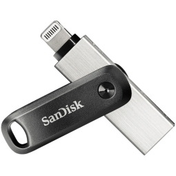 128GB Lightning+USB 3.0 mälupulk Sandisk iXpand Go - Must