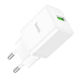 Charger 1xUSB, up to 18W, QuickCharge: Hoco N26 - White