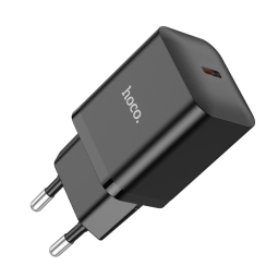 Charger 1xUSB-C, up to 20W, QuickCharge up to 12V 1.67A: Hoco N27 - Black