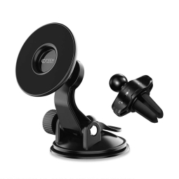 Magnet Air Vent Car Holder and sticks to the dashboard, Magsafe: Tech N50 - Black