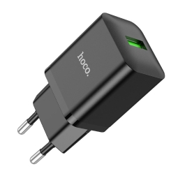 Charger 1xUSB, up to 18W, QuickCharge: Hoco N26 - Black