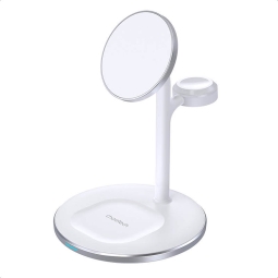 Wireless QI charger 3in1, up to 15W, Magsafe: Choetech T585 - White