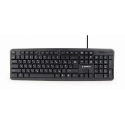 USB klaviatuur Gembird KB-U-103-RU - Black - ENG-RUS