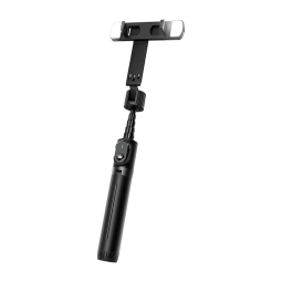 Selfie stick, tripod, up to 107cm, LED, Bluetooth, 198g: Mcdodo SS1770 - Black