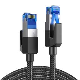 Network cable, internet cable: 1m, Cat.8 up to 25Gbps, Patchcord, RJ45 - PREMIUM