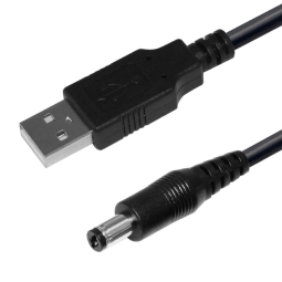 Juhe, kaabel: 0.9m, USB, male - DC 4.0x1.7mm, male