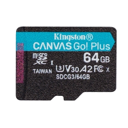 64GB microSDXC mälukaart Kingston Canvas Go Plus, до W70/R170