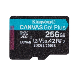 256GB microSDXC карта памяти Kingston Canvas Go Plus, до W90/R170