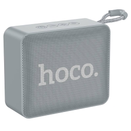 Беспроводная Bluetooth 5.1 колонка, 5W, FM, USB, Micro SD, AUX, аккумулятор 1200mAh до 4 часов: Hoco Brick - Серый
