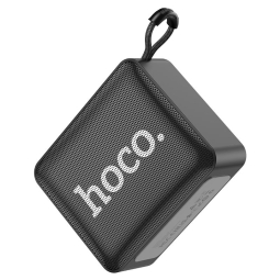 Беспроводная Bluetooth 5.1 колонка, 5W, FM, USB, Micro SD, AUX, аккумулятор 1200mAh до 4 часов: Hoco Brick - Чёрный